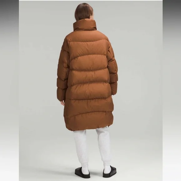 NWT Lululemon Long Oversized Down Jacket / Roasted Brown ——M/L